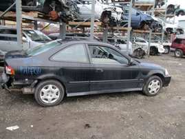 1998 HONDA CIVIC EX 2DR BLACK 1.6L VTEC AT Z17519